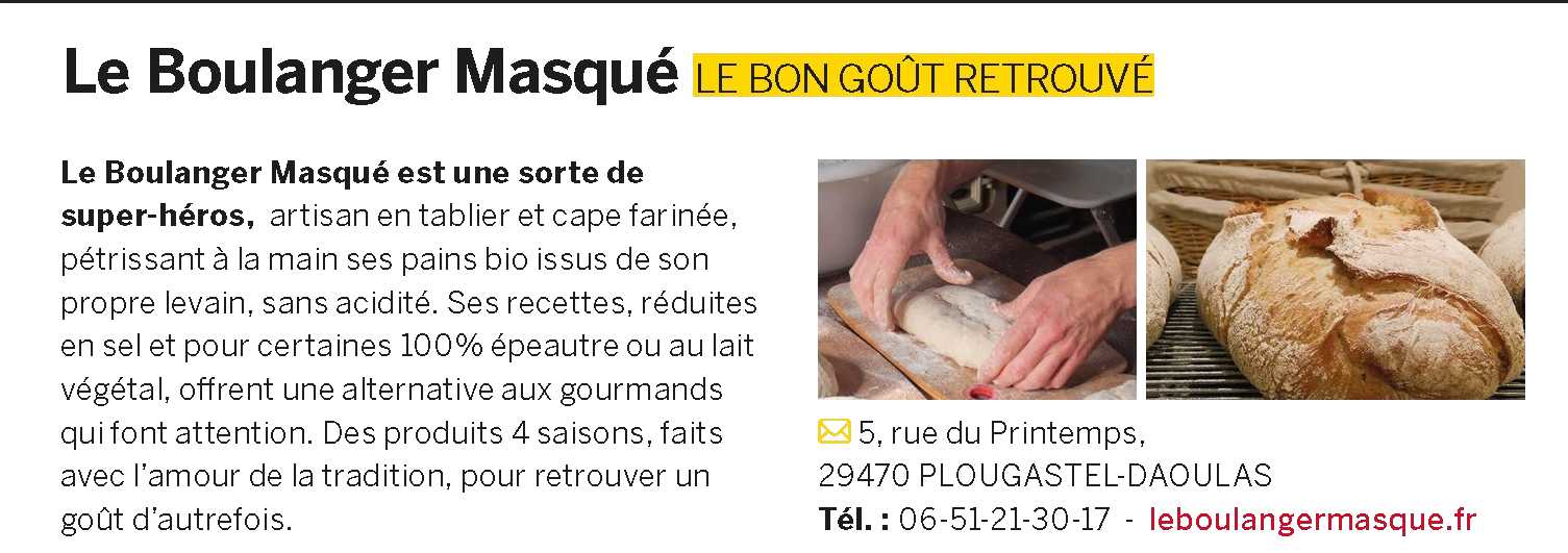 gault et Millau - Le Boulanger masqué